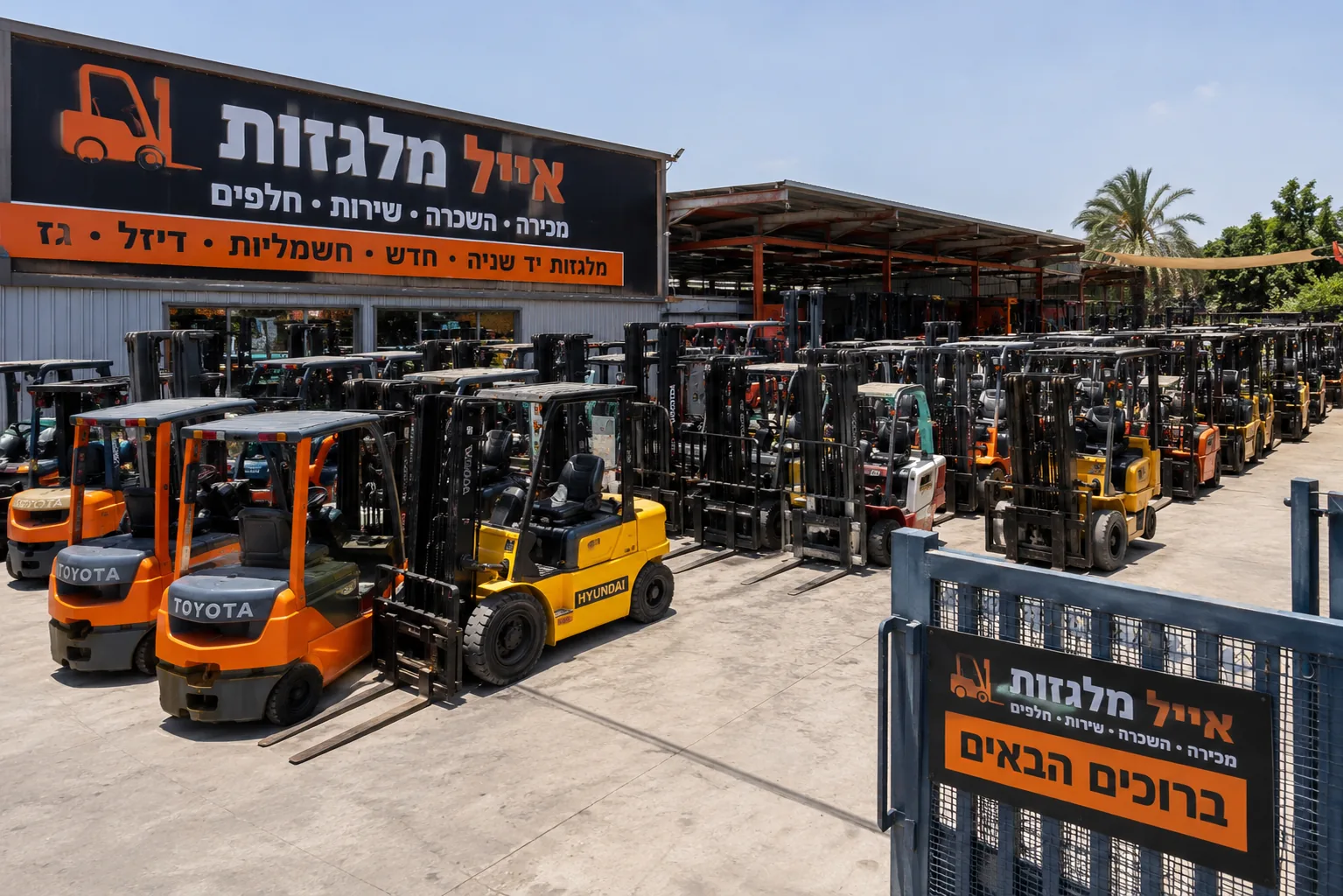 מלגזות יד שניה למכירה באייל מלגזות