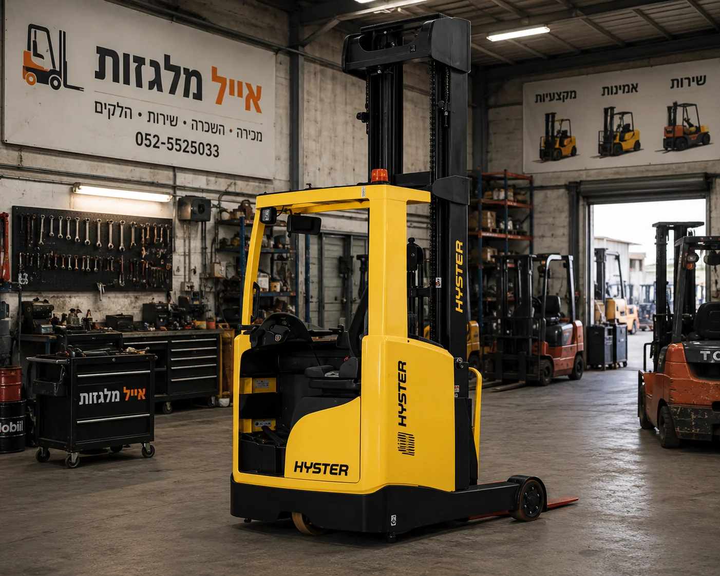 מלגזת היגש יד שניה למכירה